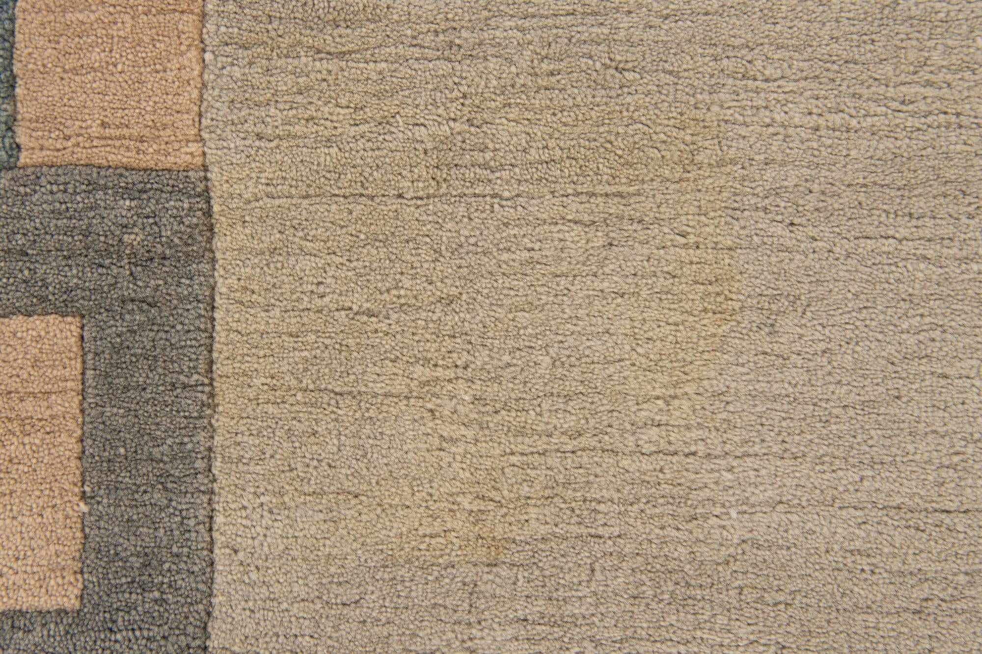 4' x 6' 3 Hand Knotted Nepal Wool Rug