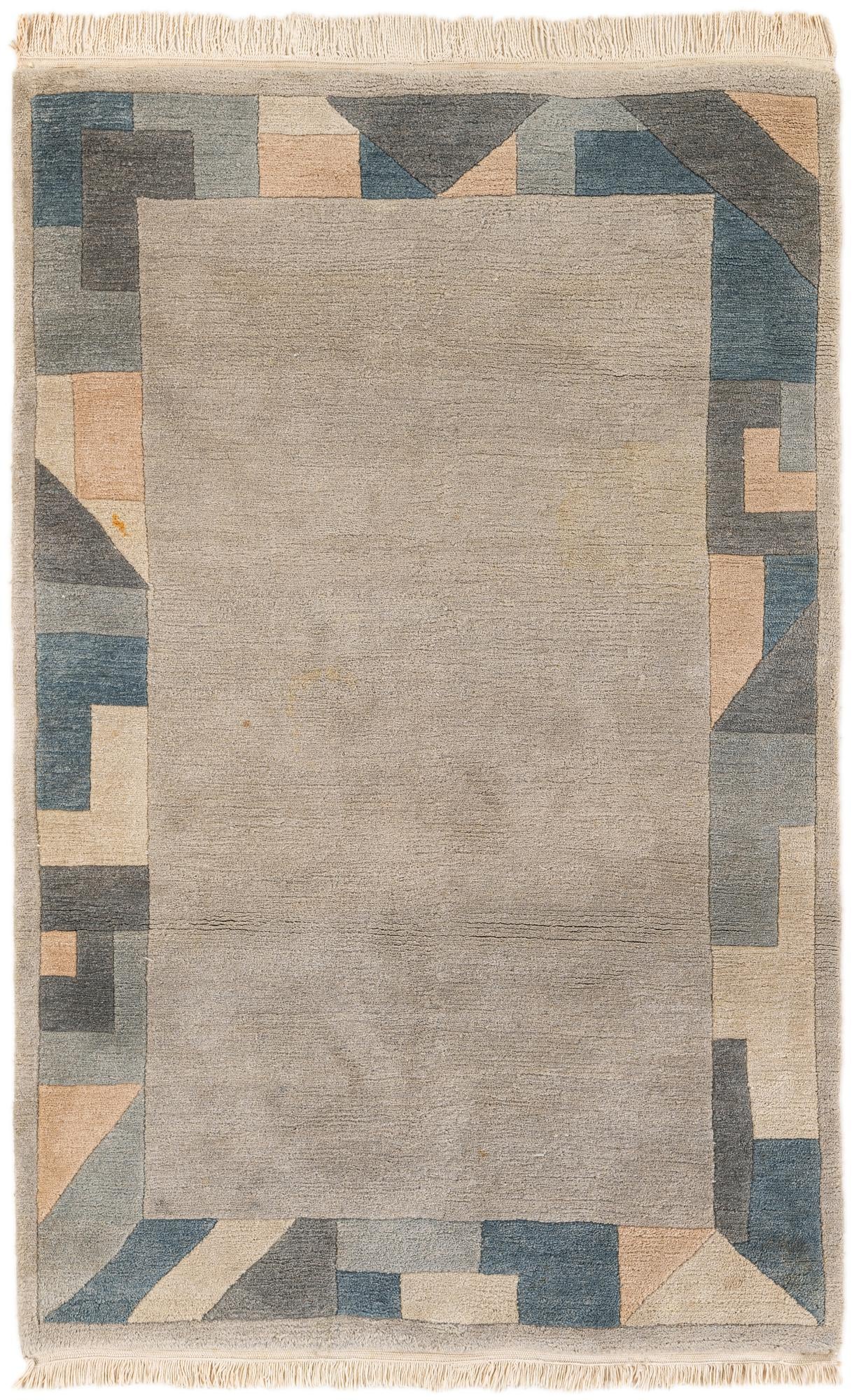4' x 6' 3 Hand Knotted Nepal Wool Rug