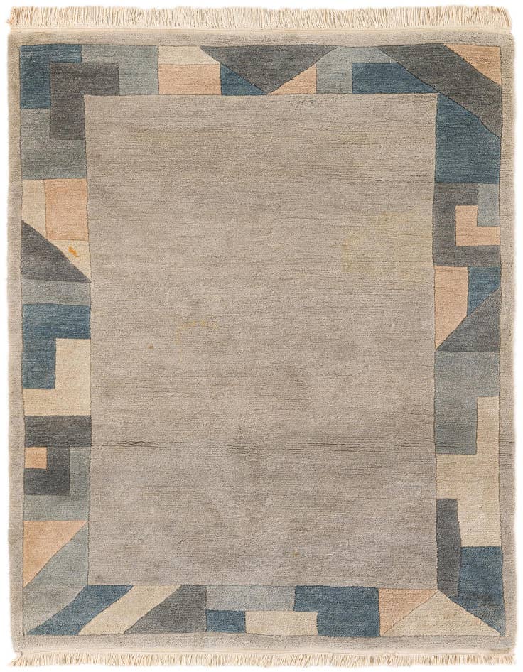 Detail image of 4' x 6' 3 Hand Knotted Nepal Wool Rug