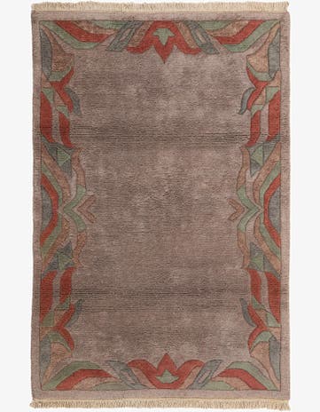 4' x 6' Hand Knotted Nepal Wool Rug