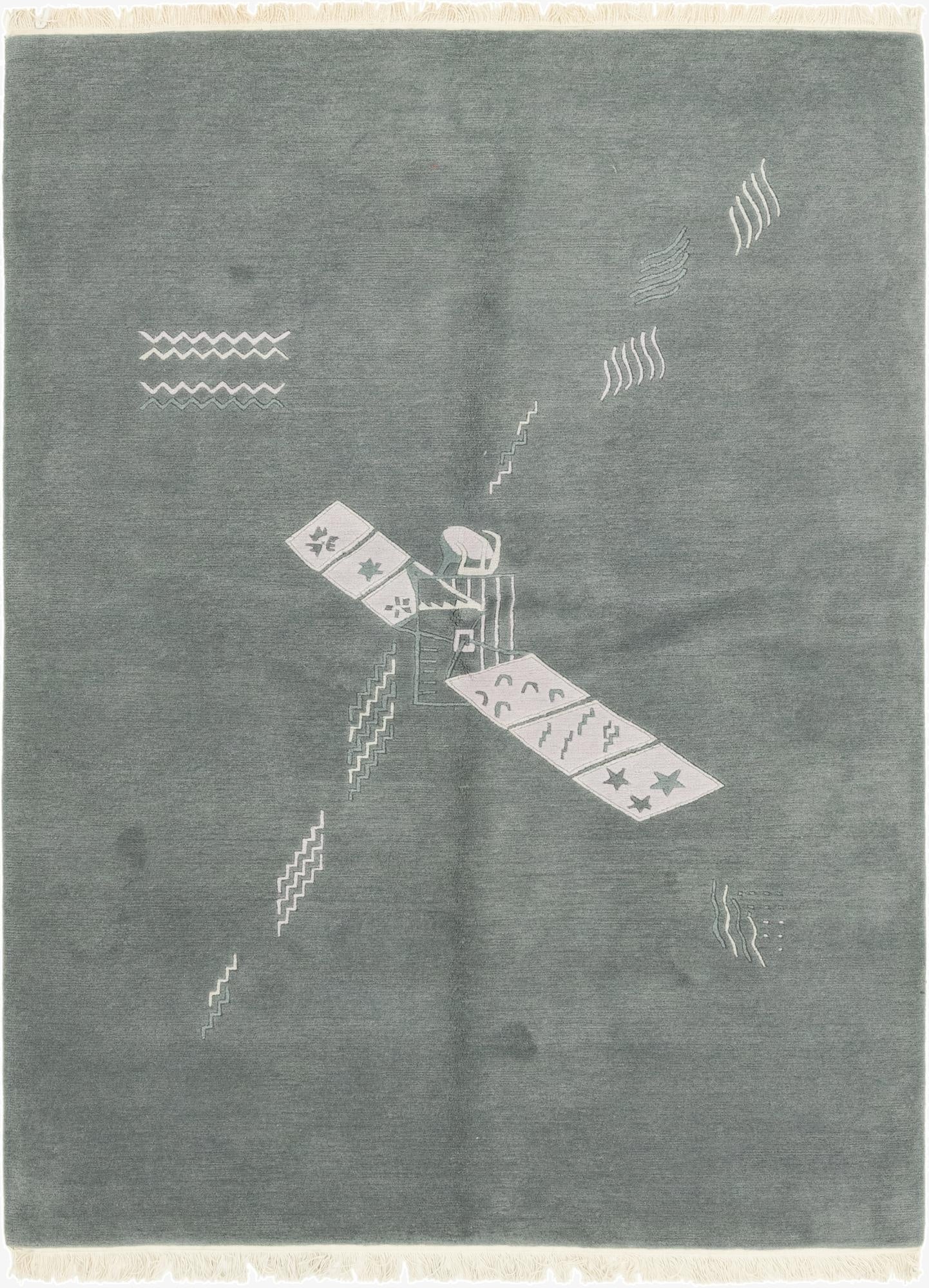 168cm x 240cm  Hand Knotted Nepal Wool Alfombra