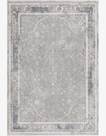 Gray New Vintage Rug