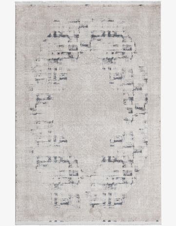 Gray New Vintage Rug