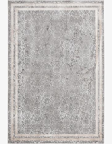Gray New Vintage Rug