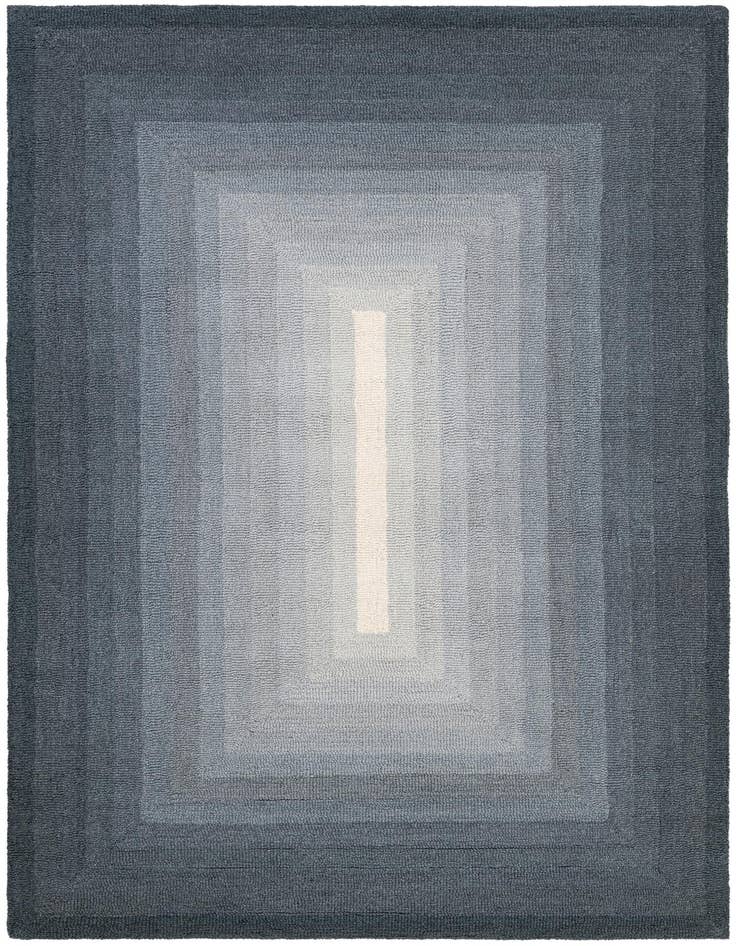 Detail image of 4' 1 x 6' 1 Ombre Wool Rug