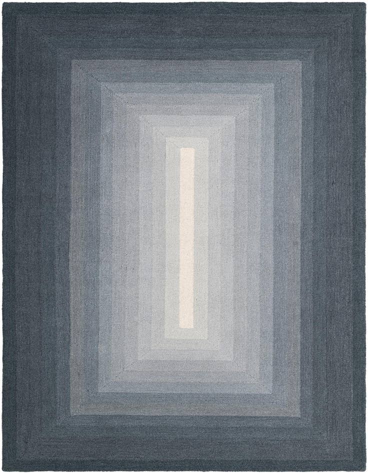 Detail image of 5' 1 x 8' Ombre Wool Rug