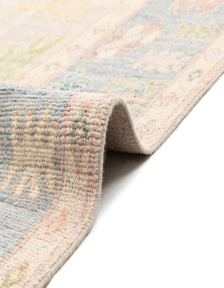 Detail image of 10' 2 x 13' 10  Hand Knotted Oushak Rug