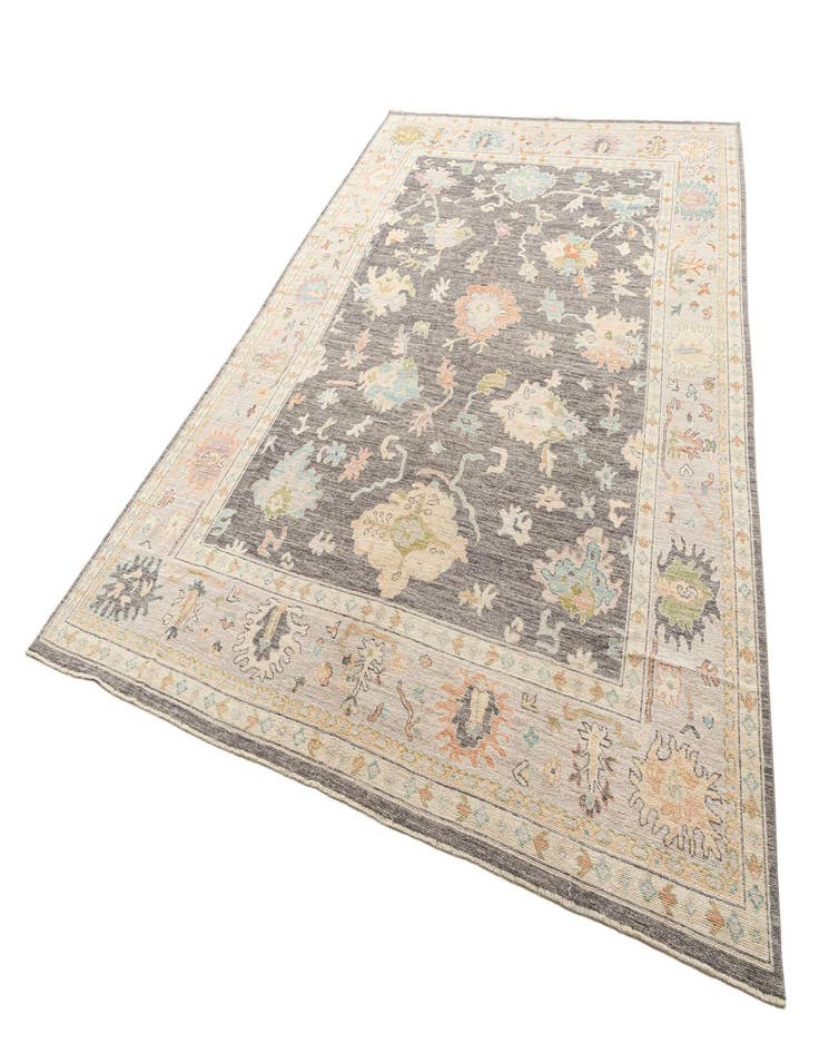 Detail image of 10' 1 x 13' 11  Hand Knotted Oushak Rug