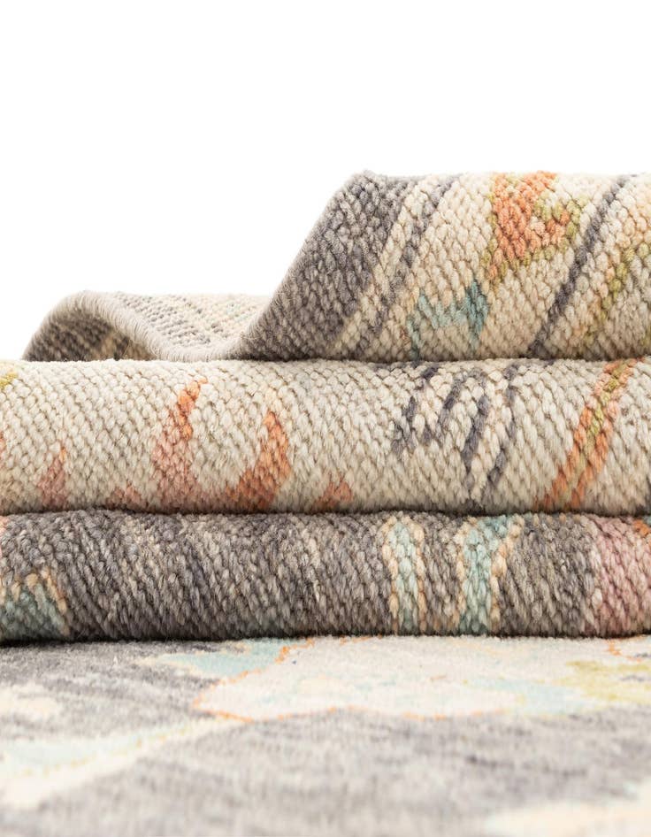 Detail image of 10' 1 x 13' 11  Hand Knotted Oushak Rug