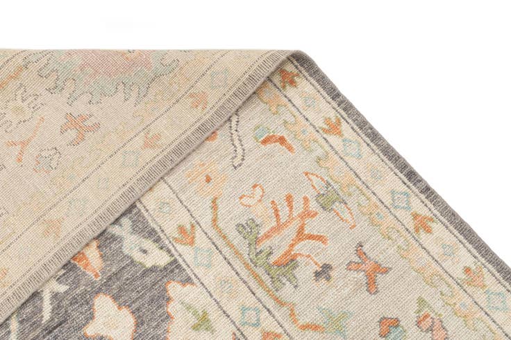 Detail image of 10' 1 x 13' 11 Hand Knotted Oushak Rug