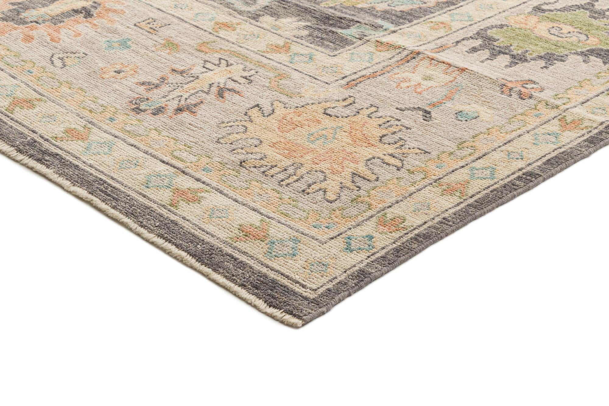 10' 1 x 13' 11 Hand Knotted Oushak Rug