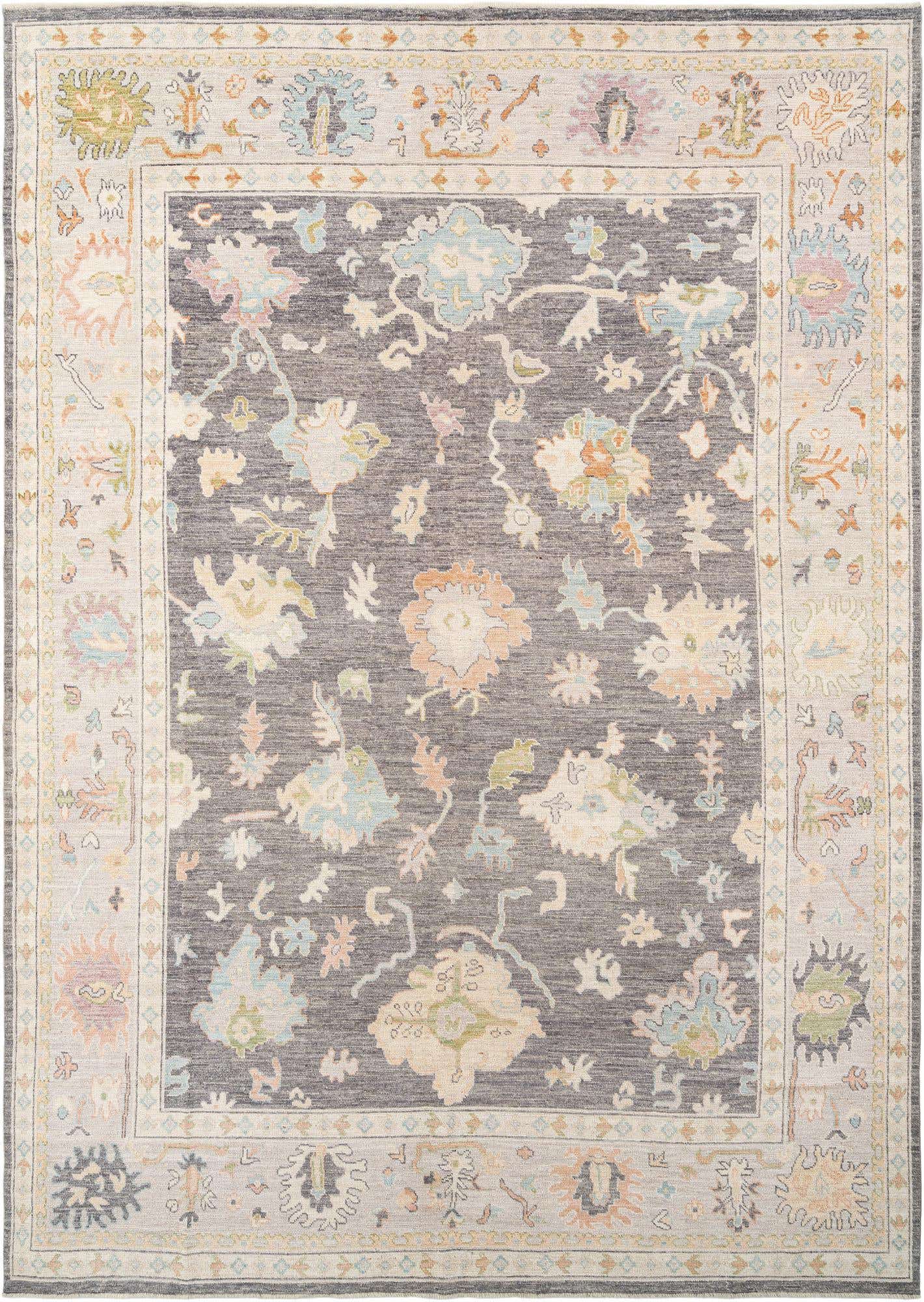 10' 1 x 13' 11 Hand Knotted Oushak Rug