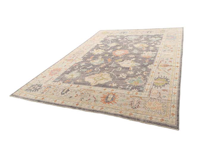 10' x 14' Hand Knotted Oushak Rug