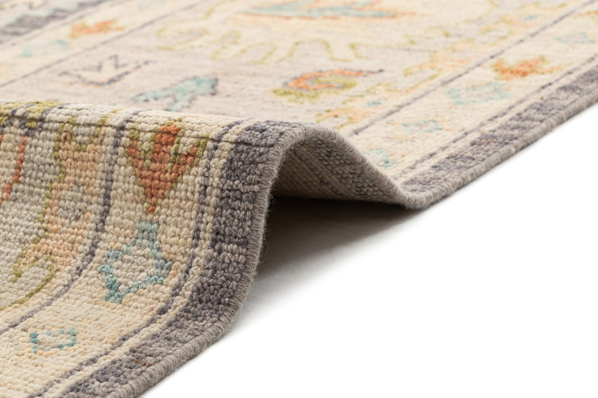 10' x 14' Hand Knotted Oushak Rug