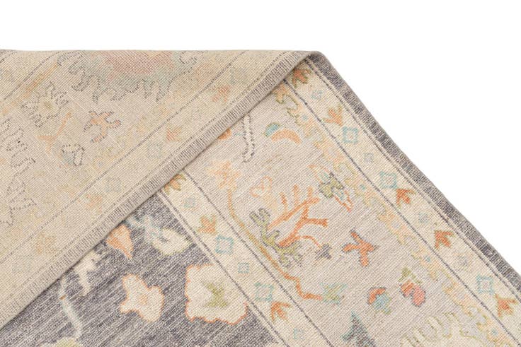 Detail image of 10' x 14' Hand Knotted Oushak Rug