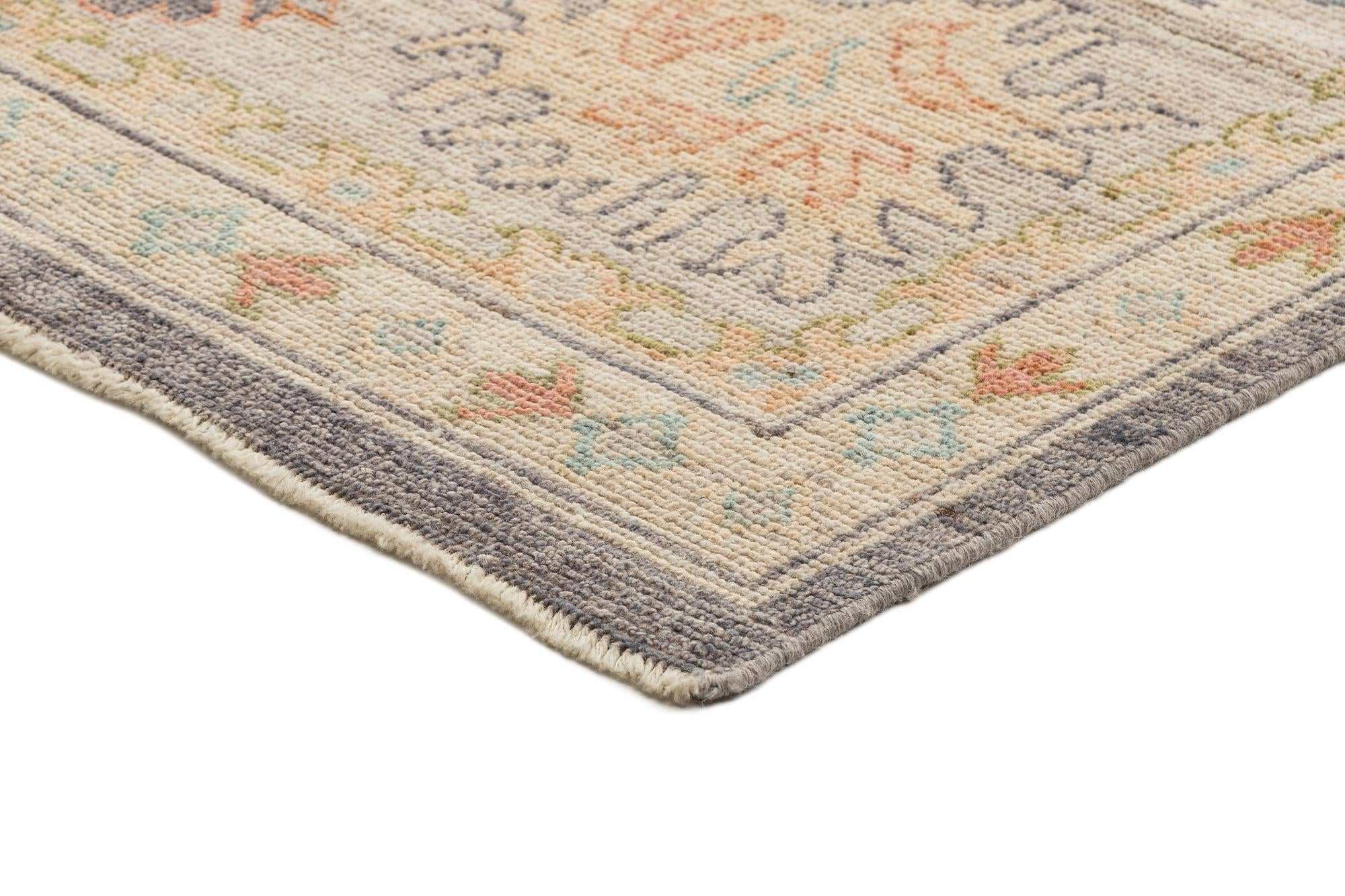 10' x 14' Hand Knotted Oushak Rug
