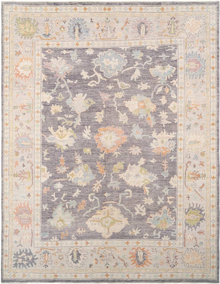 Detail image of 10' x 14' Hand Knotted Oushak Rug