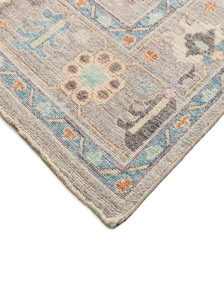 Detail image of 9' 11 x 13' 11  Hand Knotted Oushak Rug