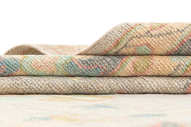 Detail image of 9' 11 x 13' 9 Hand Knotted Oushak Rug