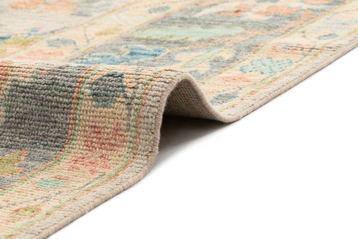 Detail image of 9' 11 x 13' 9 Hand Knotted Oushak Rug