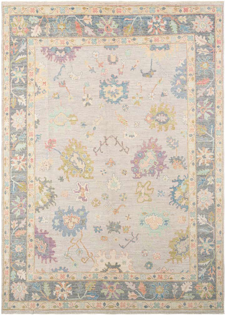9' 11 x 13' 9 Hand Knotted Oushak Rug