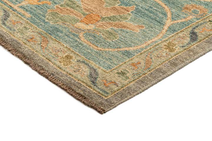 9' 1 x 11' 9 Hand Knotted Oushak Rug