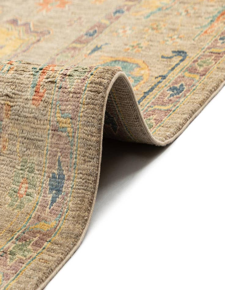 Detail image of 8' 11 x 12'  Hand Knotted Oushak Rug