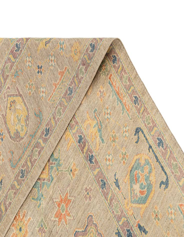 Detail image of 8' 11 x 12'  Hand Knotted Oushak Rug