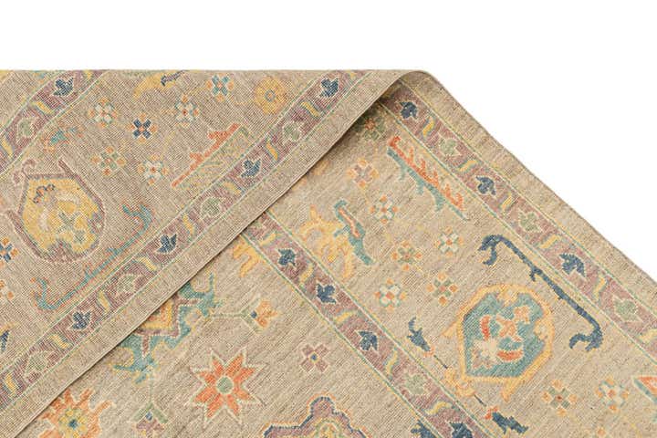 8' 11 x 12' Hand Knotted Oushak Rug