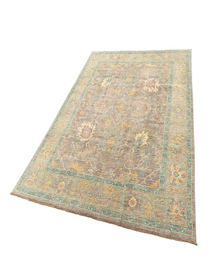 Detail image of 7' 10 x 9' 10 Hand Knotted Oushak Rug