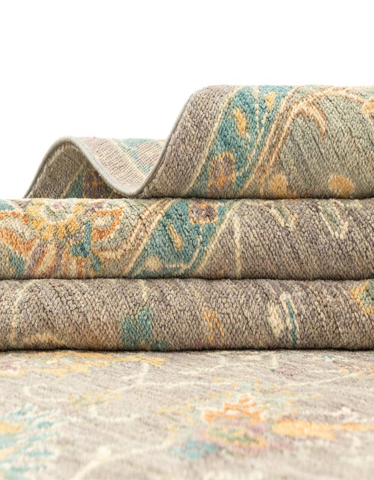 Detail image of 7' 10 x 9' 10 Hand Knotted Oushak Rug