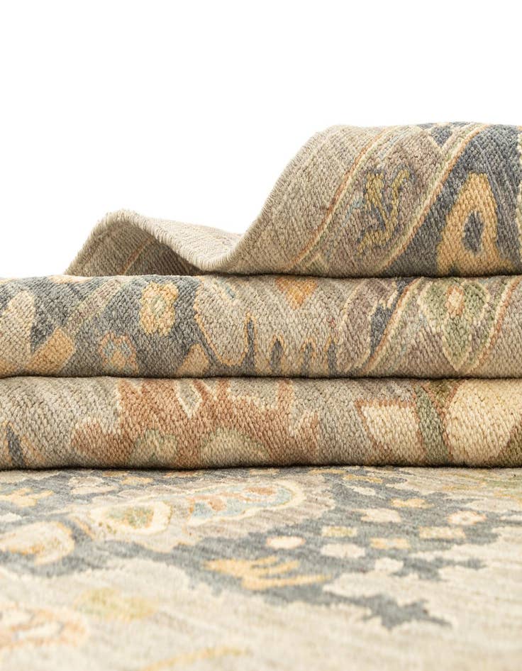 Detail image of 8' x 9' 11  Hand Knotted Oushak Rug