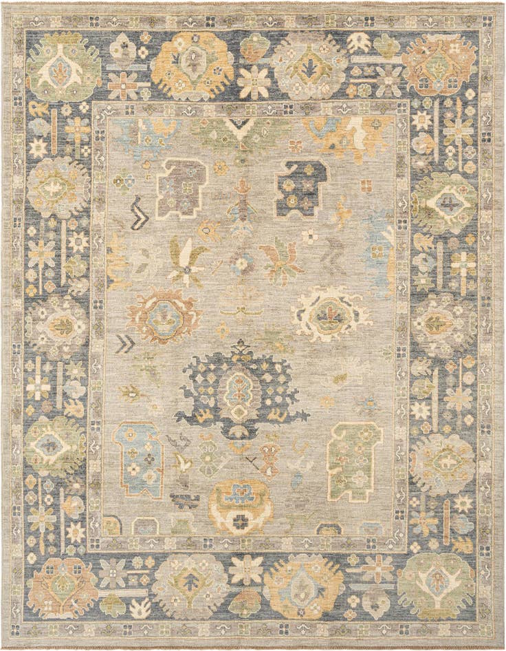 Detail image of 8' x 9' 11 Hand Knotted Oushak Rug