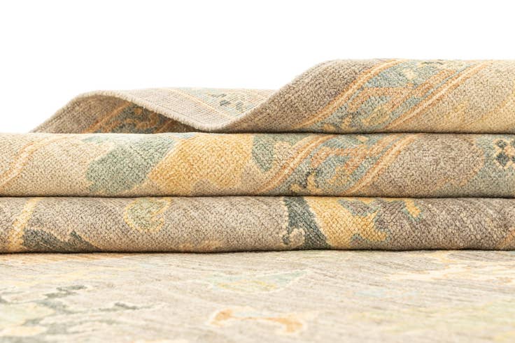 Detail image of 8' 1 x 10' 4 Hand Knotted Oushak Rug