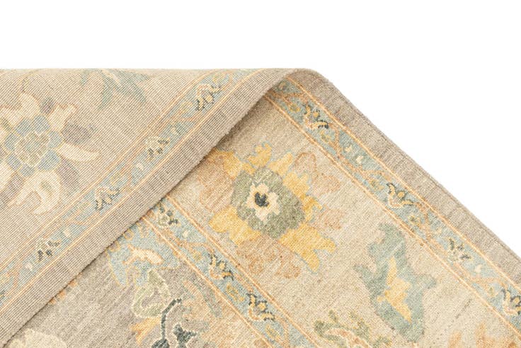 Detail image of 8' 1 x 10' 4 Hand Knotted Oushak Rug