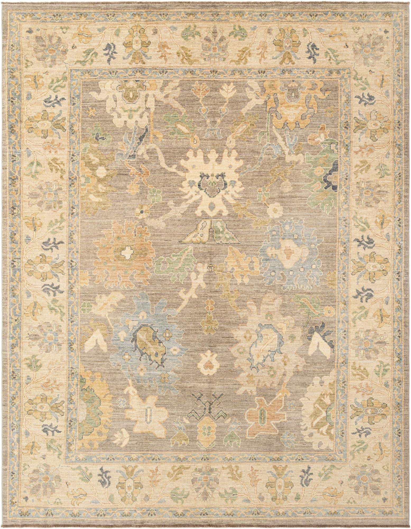 7' 11 x 10' Hand Knotted Oushak Rug