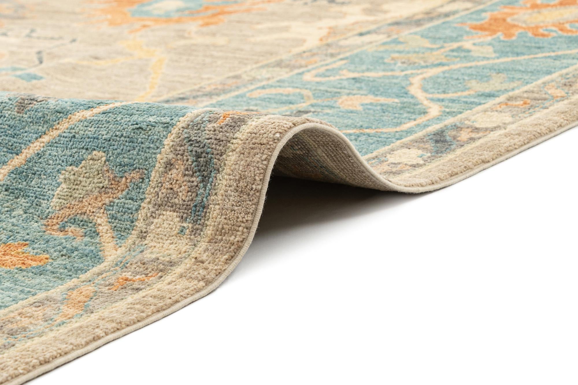 8' 3 x 9' 9 Hand Knotted Oushak Rug