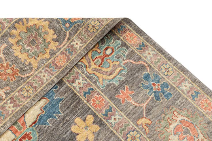 Detail image of 8' 11 x 12' 1 Hand Knotted Oushak Rug