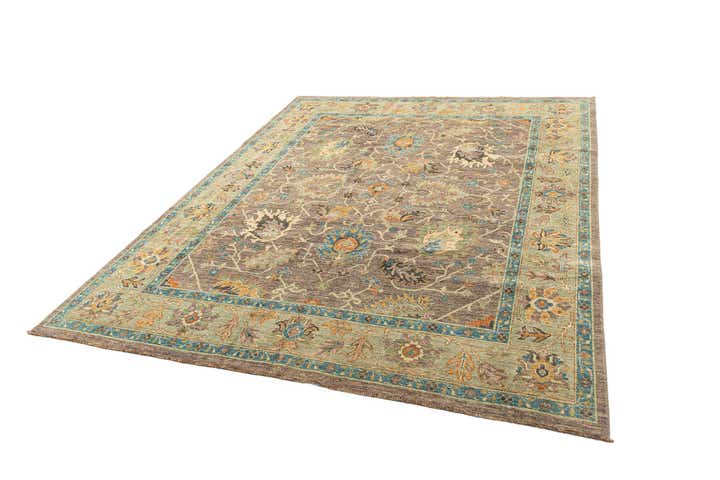 8' 1 x 9' 10 Hand Knotted Oushak Rug