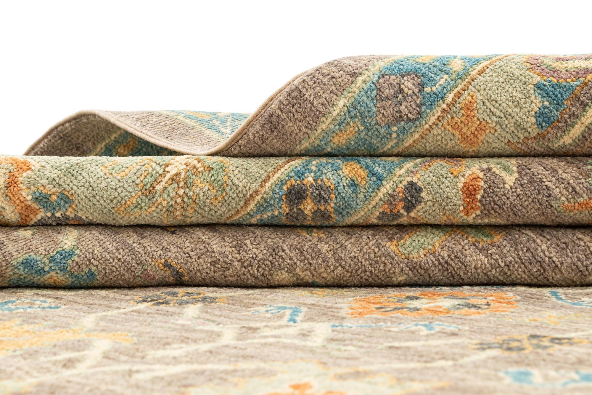 8' 1 x 9' 10 Hand Knotted Oushak Rug