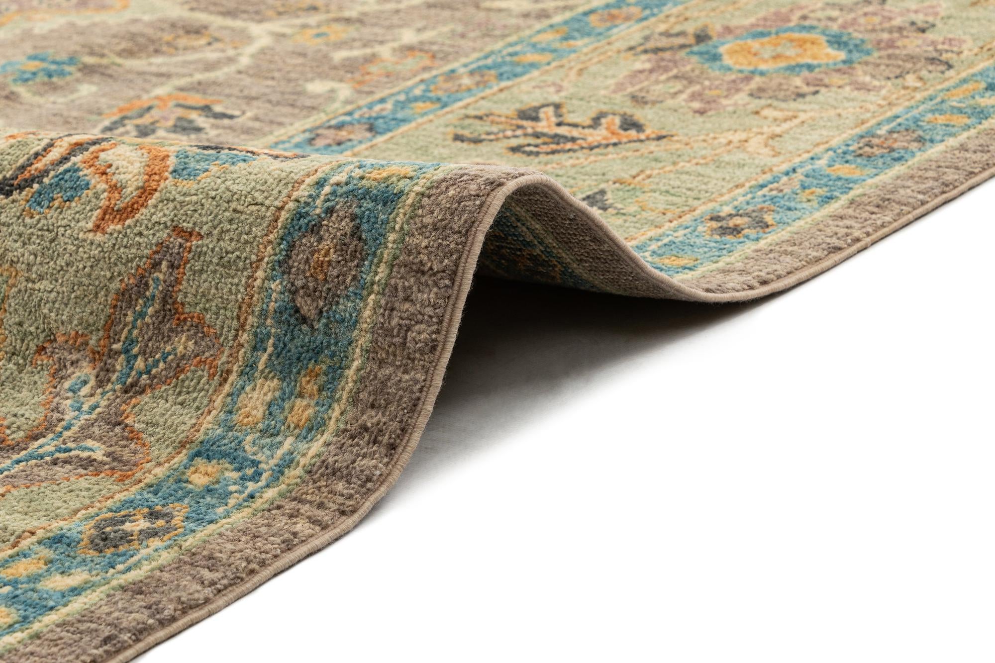8' 1 x 9' 10 Hand Knotted Oushak Rug