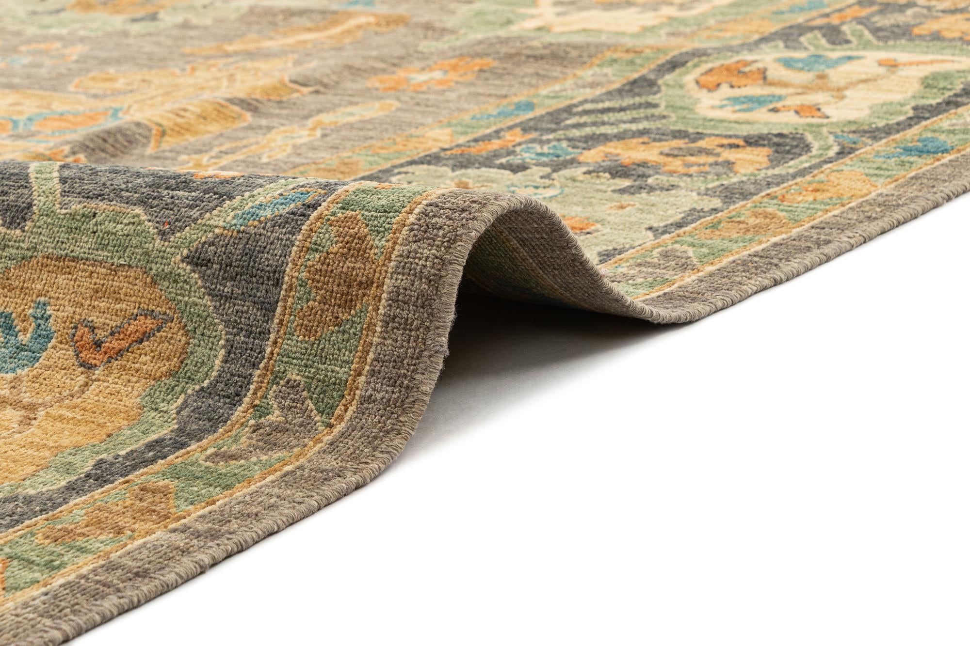 8' 2 x 9' 11 Hand Knotted Oushak Rug