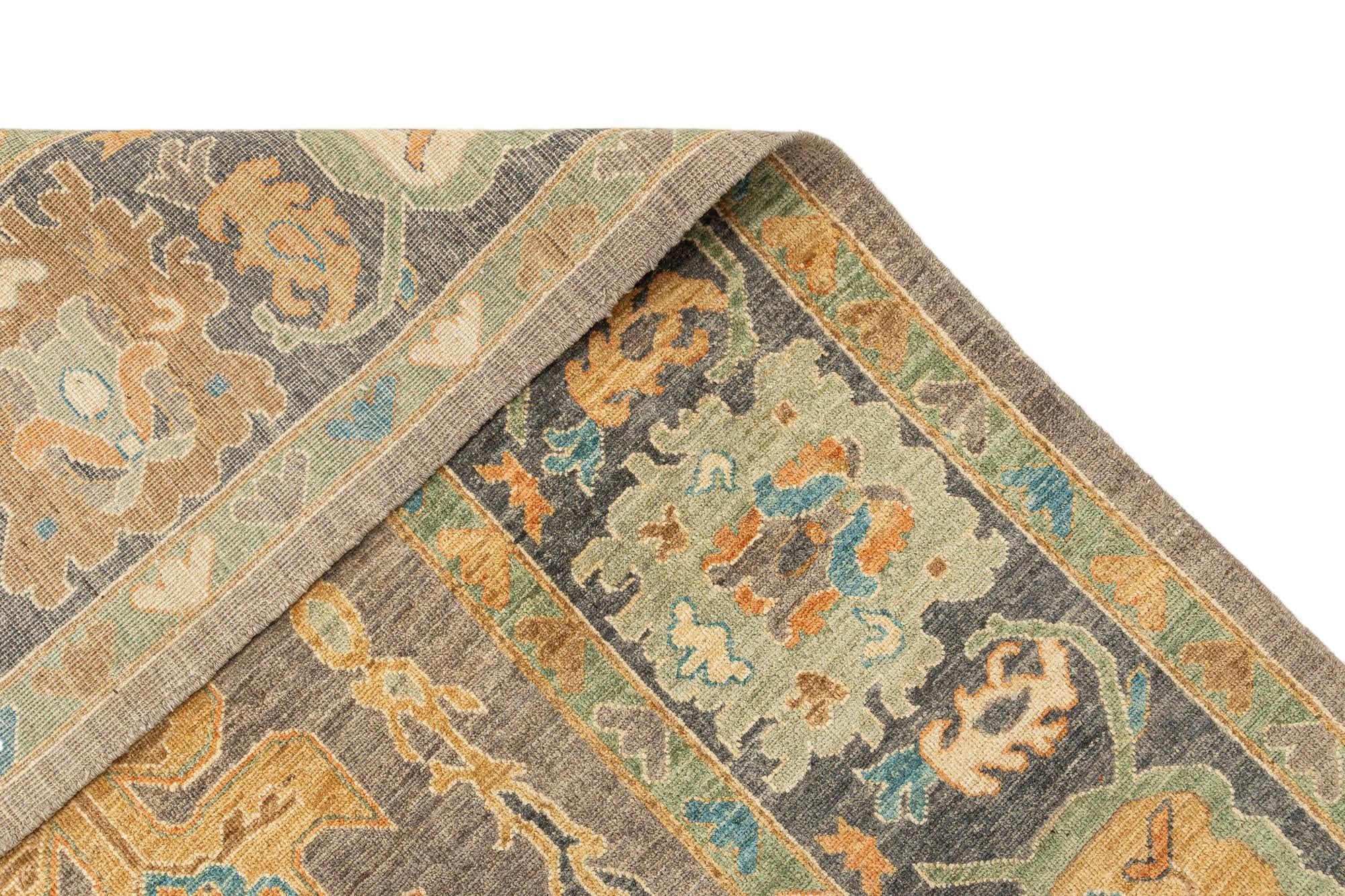 8' 2 x 9' 11 Hand Knotted Oushak Rug