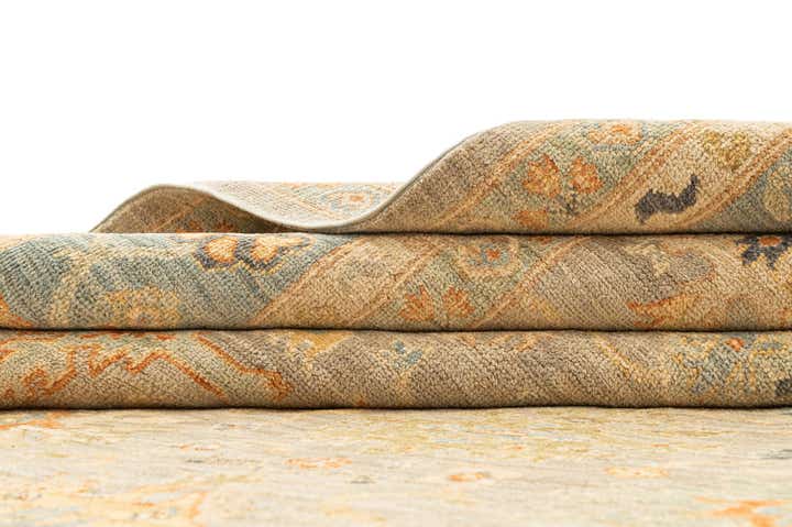 8' 4 x 9' 8 Hand Knotted Oushak Rug