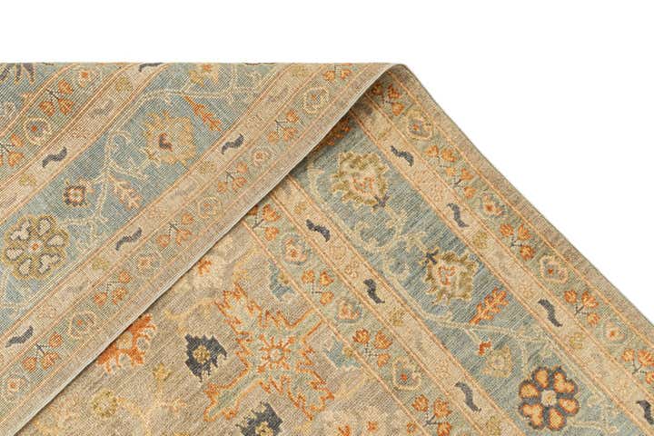 8' 4 x 9' 8 Hand Knotted Oushak Rug