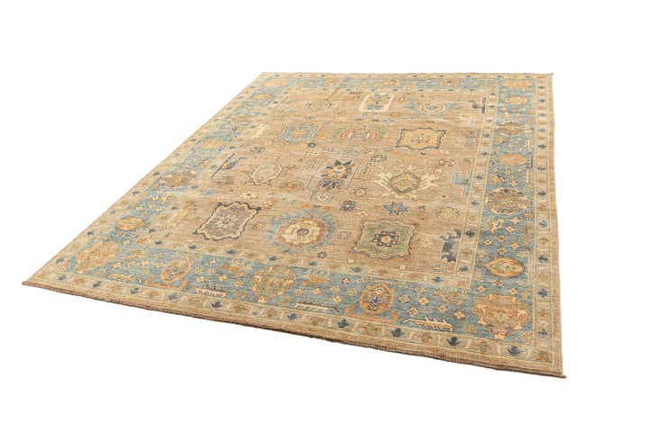 7' 11 x 9' 5 Hand Knotted Oushak Rug