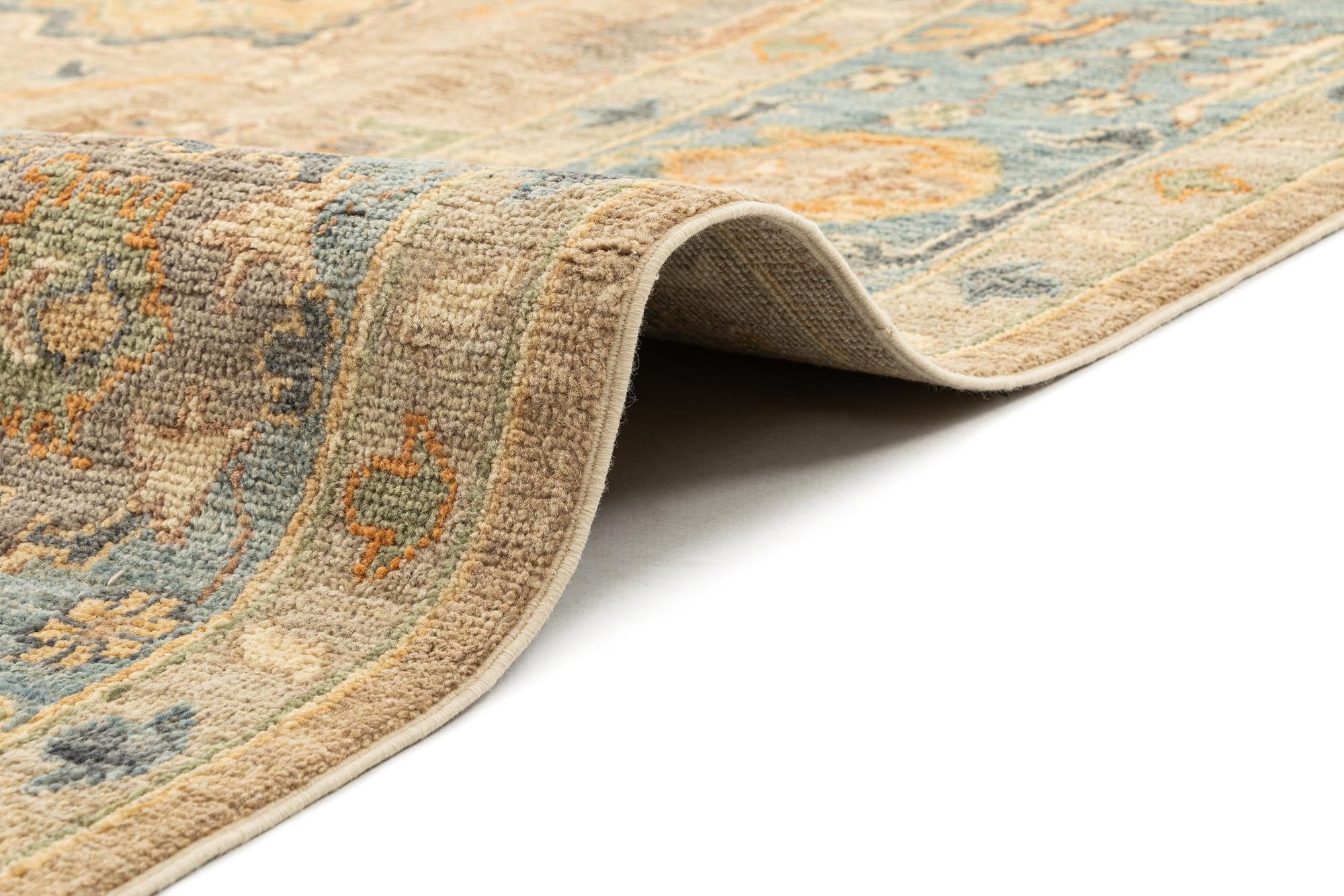 7' 11 x 9' 5 Hand Knotted Oushak Rug