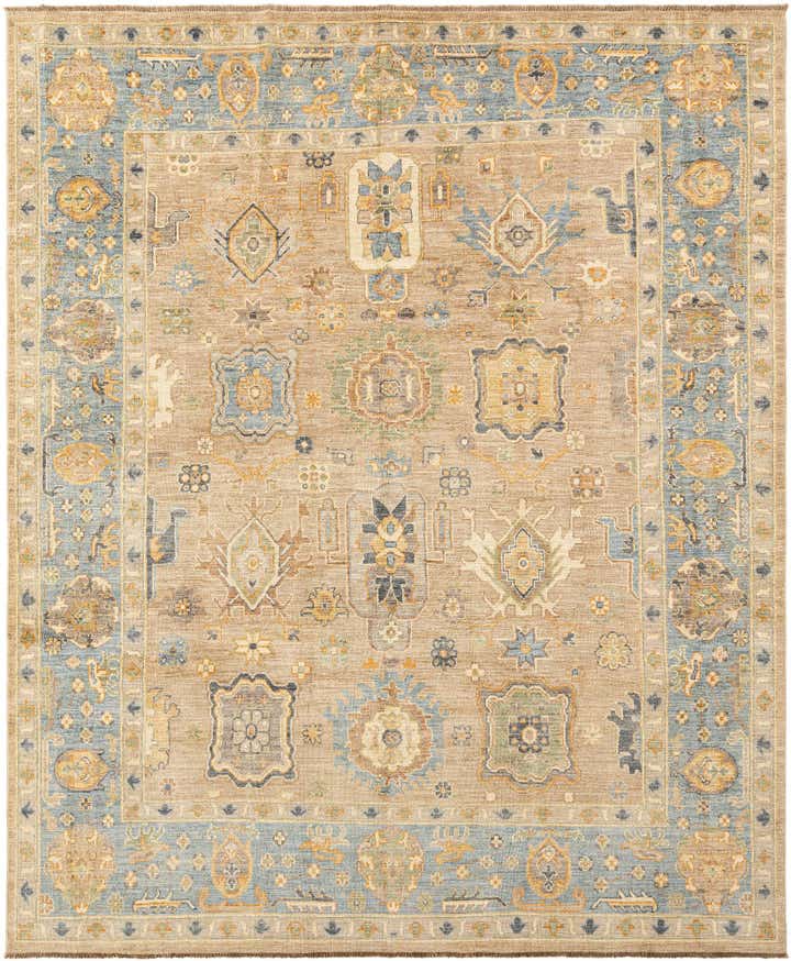 7' 11 x 9' 5 Hand Knotted Oushak Rug