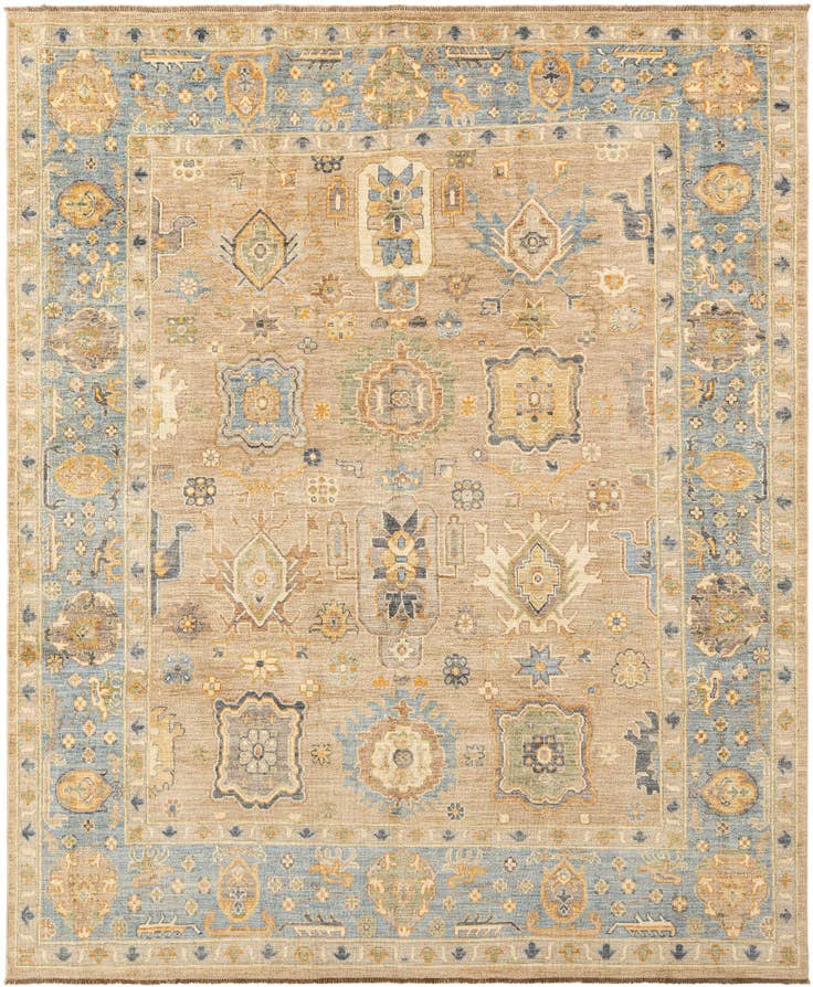Detail image of 7' 11 x 9' 5 Hand Knotted Oushak Rug
