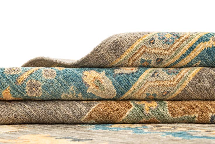 Detail image of 7' 11 x 9' 11 Hand Knotted Oushak Rug
